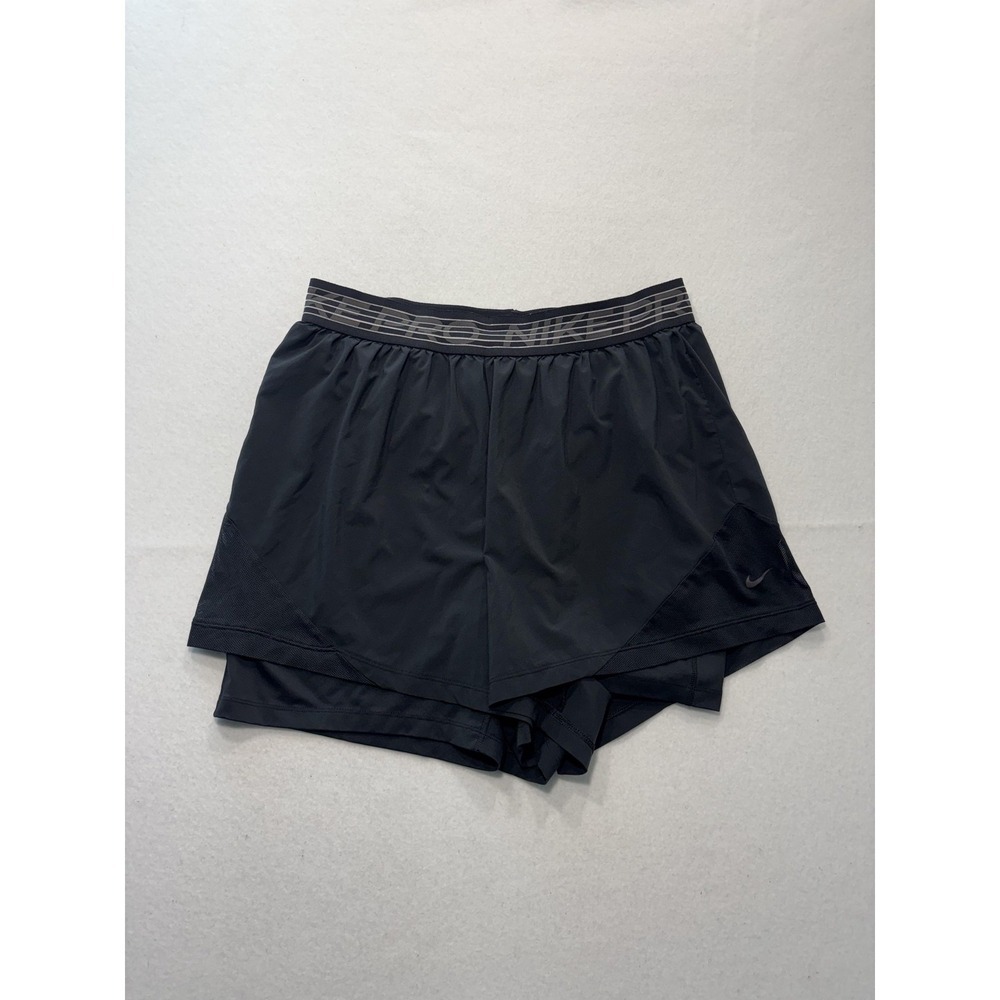Nike Pro Dri-FIT Shorts Mens Large Black 5" Inseam Lined Running Lightweight